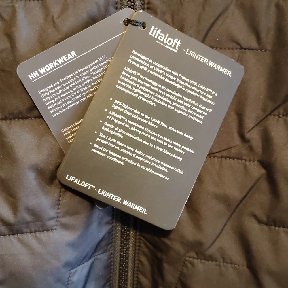Helly Hansen Black Quilted Vest Liftaloft - Picture 2 of 8